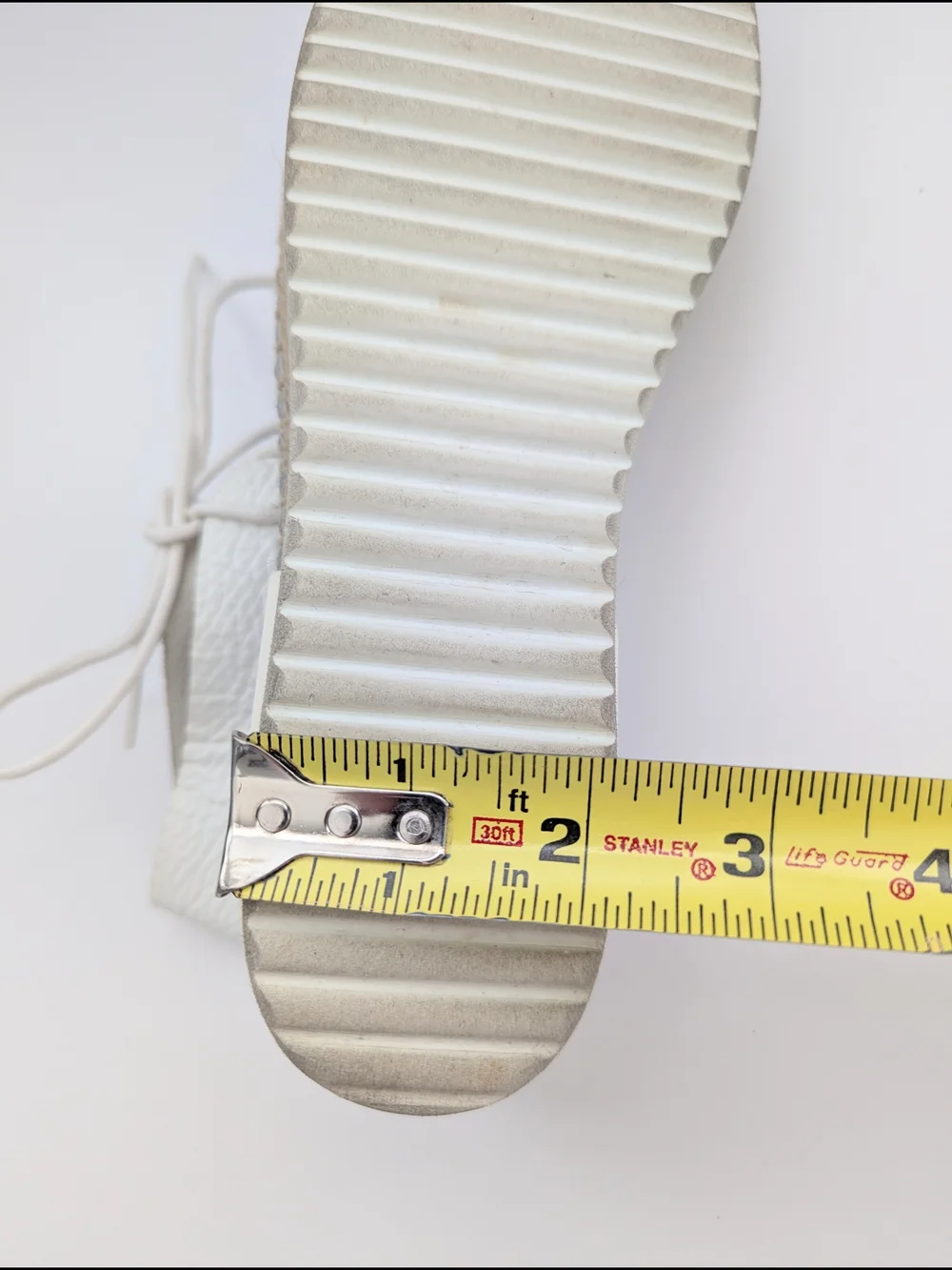 Miista Women's (Sz 36) White Leather Lace-Up Peep-Toe Espadrilles/Shoes/Sandals - Picture 14 of 16